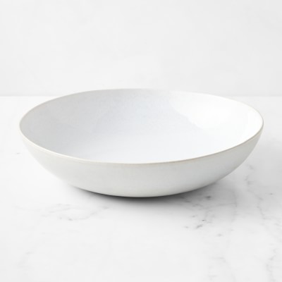 Cyprus Reactive Glaze Serving Bowl, White