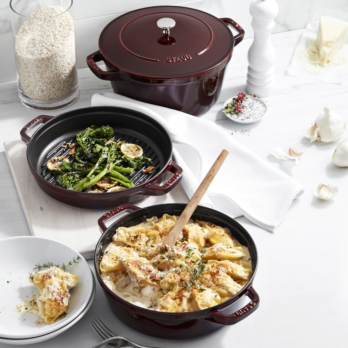 Staub Enameled Cast Iron Stackable 4Piece Cookware Set Williams Sonoma
