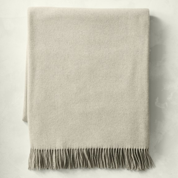 Luxury Grade A 100% Cashmere Throw Blanket RRP £499 Made in England 