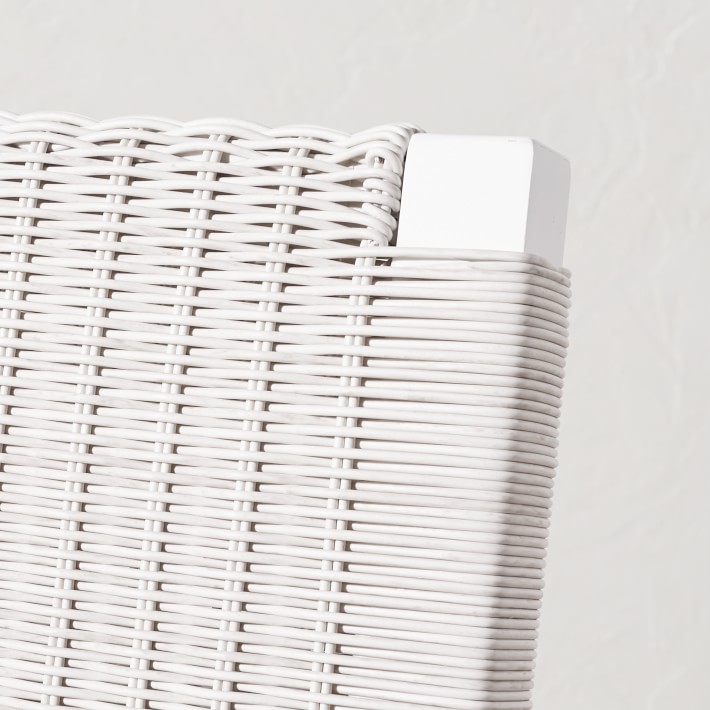 Larnaca Metal x AllWeather Weave Dining Side Chair Patio Furniture