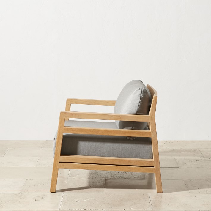 Santa Cruz Teak Club Chair Williams Sonoma