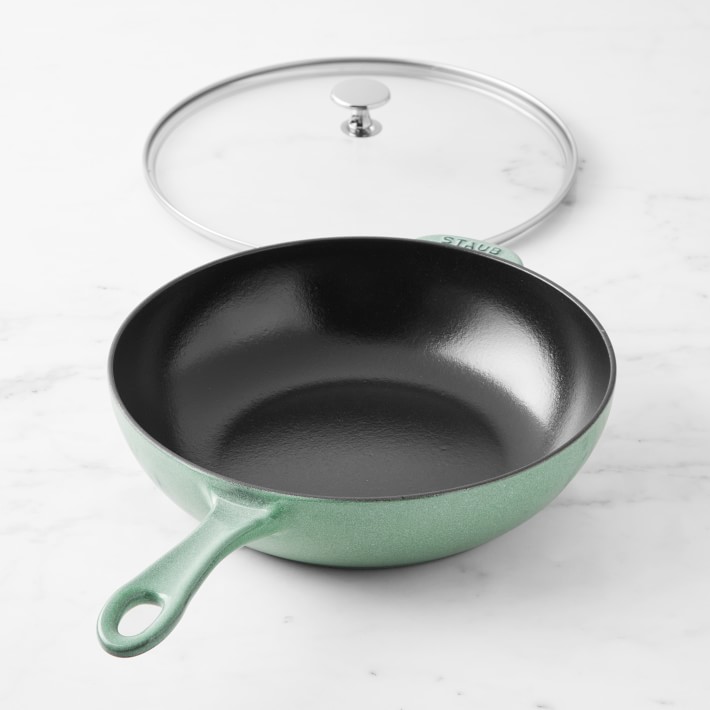 Staub Enameled Cast Iron Saute Pan Williams Sonoma