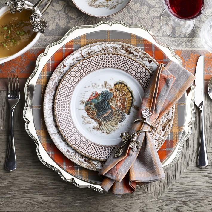 Autumn Plaid Charger Plate | Williams Sonoma