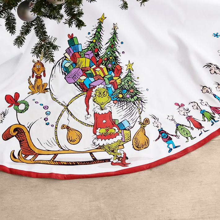 The Grinch™ Tree Skirt Williams Sonoma CA Williams Sonoma