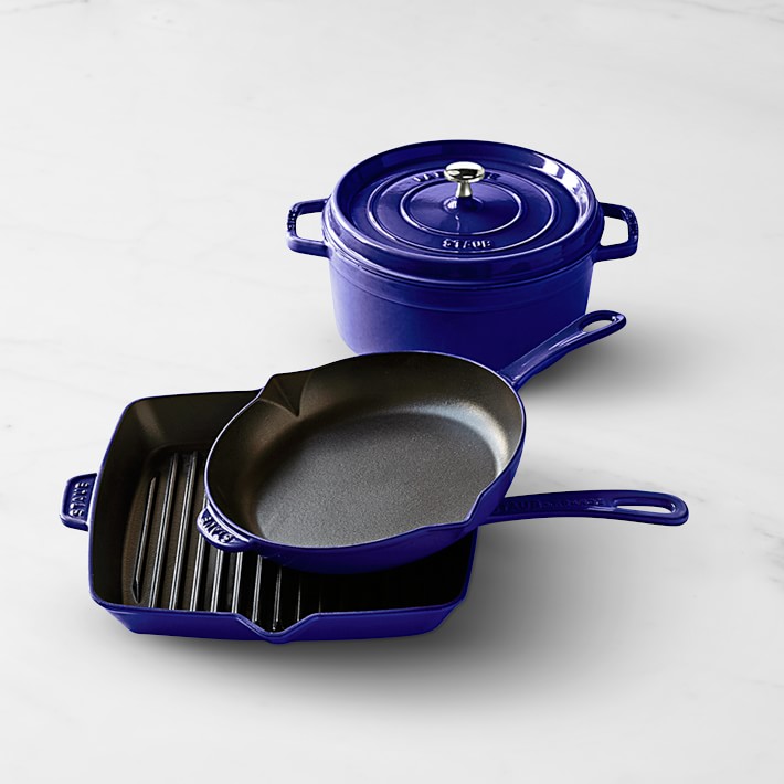 Staub CastIron 4Piece Cookware Set Williams Sonoma
