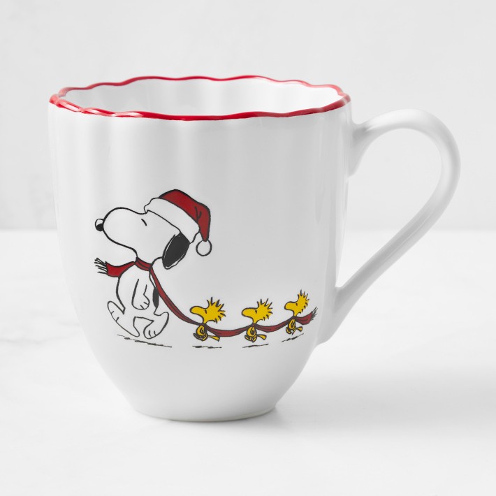 PEANUTS™ Holiday Mugs, Set of 4 Williams Sonoma