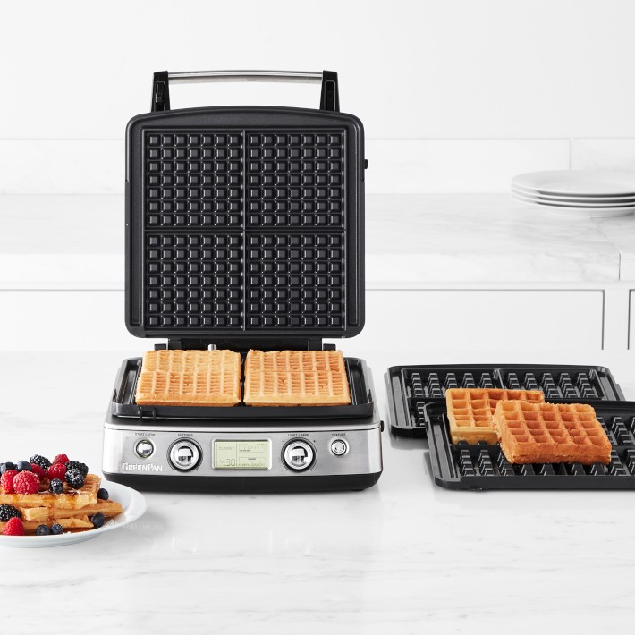 GreenPan™ Premiere Square Waffle Maker Williams Sonoma