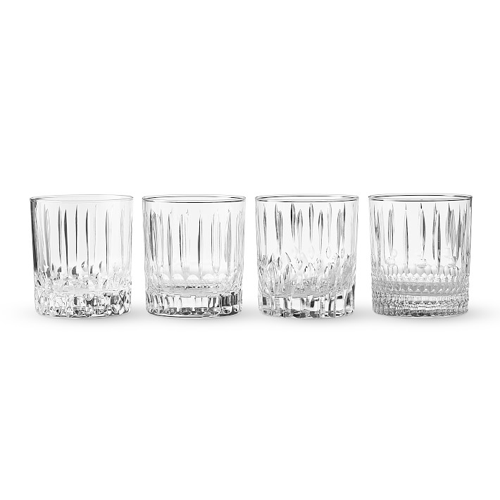 Set Of 5 Cut Crystal Double Old Fashion Glasses Munimorogobpe 1942