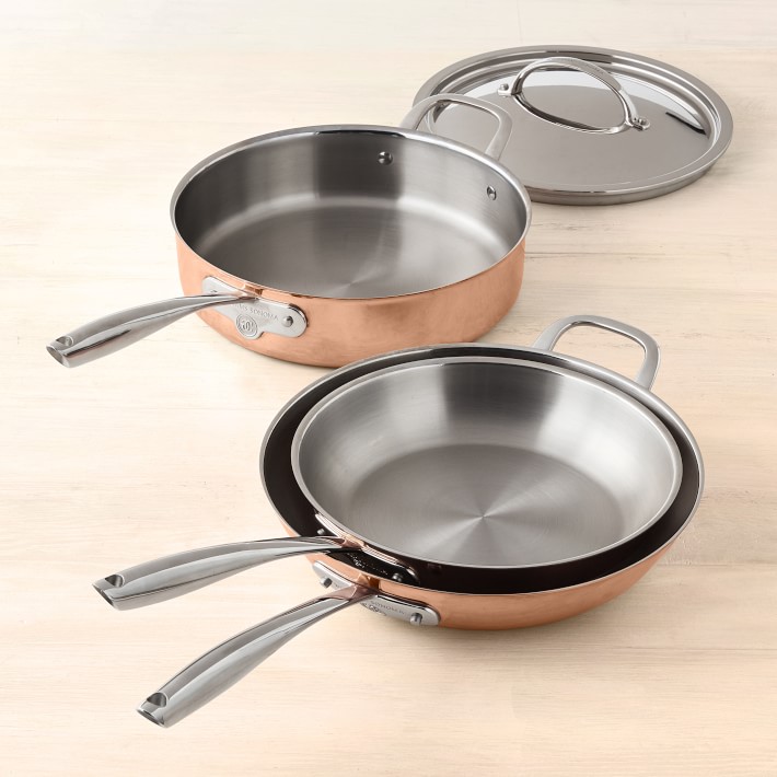 Williams Sonoma Thermoclad Copper 4Piece Cookware Set Williams