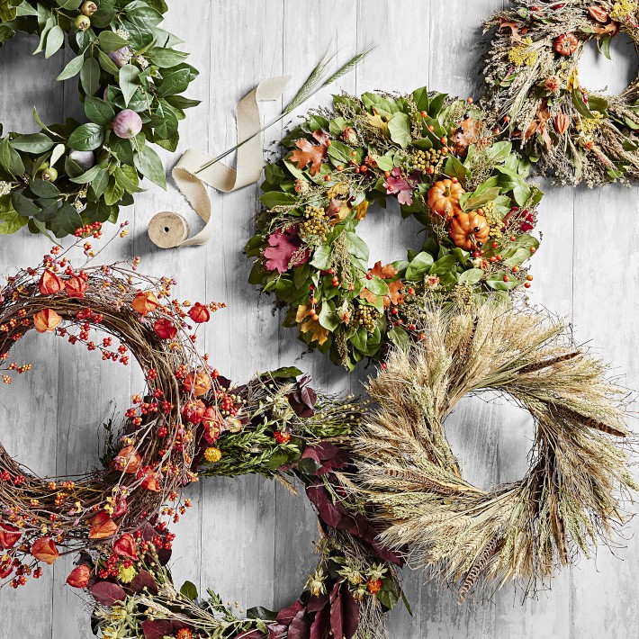 Abundance Fall Wreath Williams Sonoma