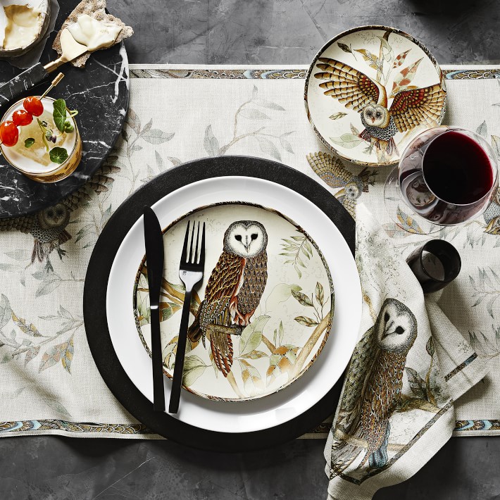 Owl Salad Plates, Set of 4 Williams Sonoma CA Williams Sonoma
