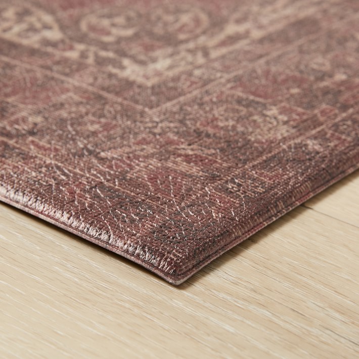 Williams Sonoma Faux Knotted Rug Comfort Mat, Red Williams Sonoma