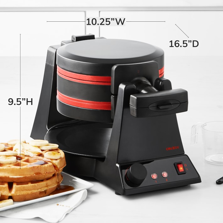 waring pro waffle maker cup size