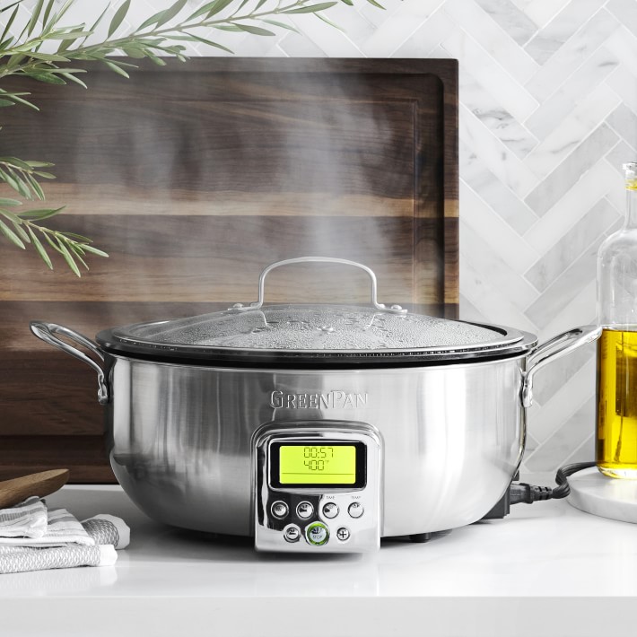 GreenPan™ Premiere StainlessSteel Essential Pan Williams Sonoma CA Williams Sonoma