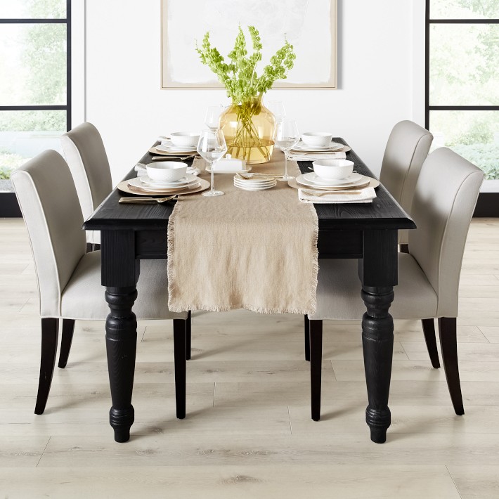 pottery barn harvest pedestal table