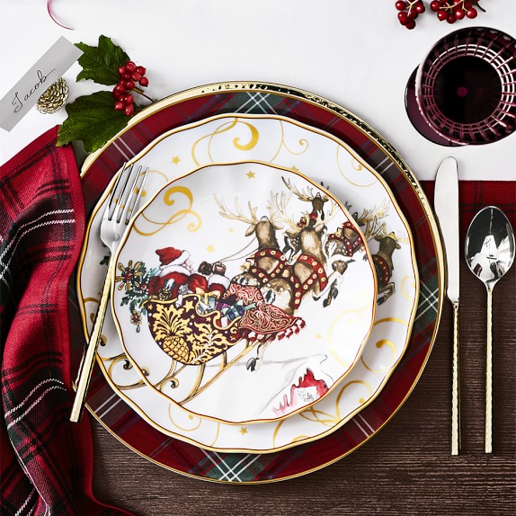 ceramic christmas dinnerware