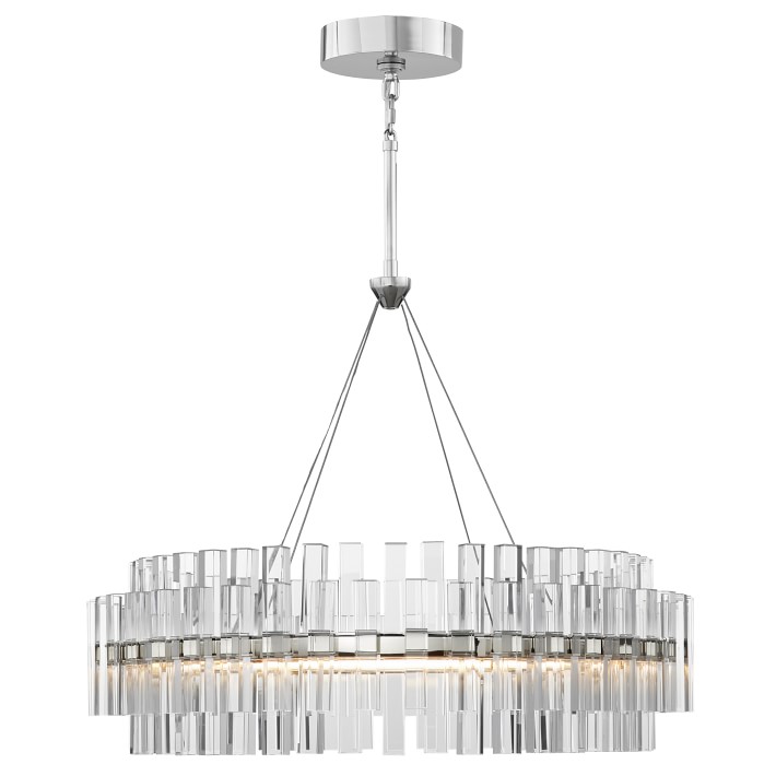 round led crystal chandelier