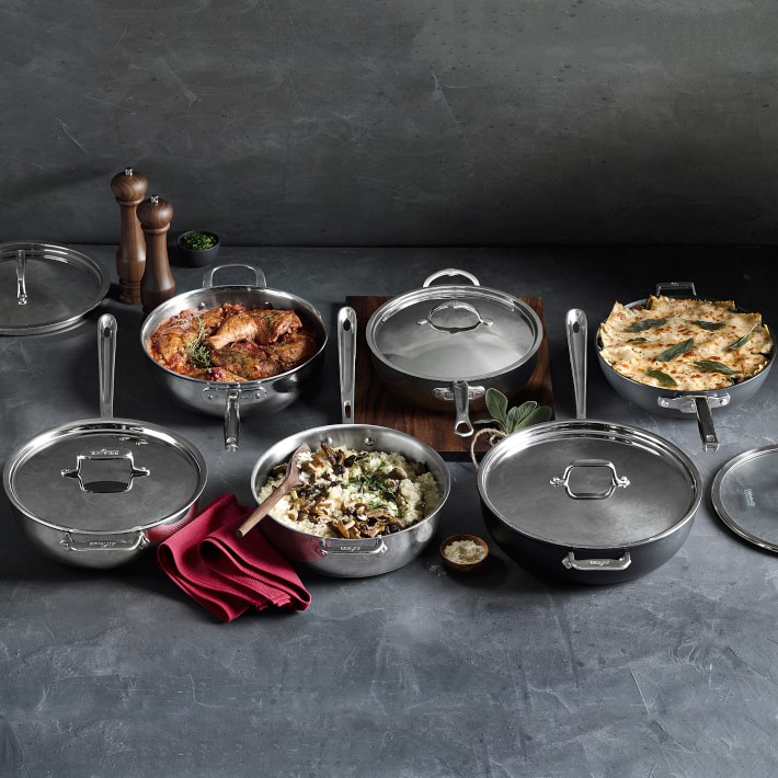 AllClad Copper Core Essential Saute Pan Williams Sonoma