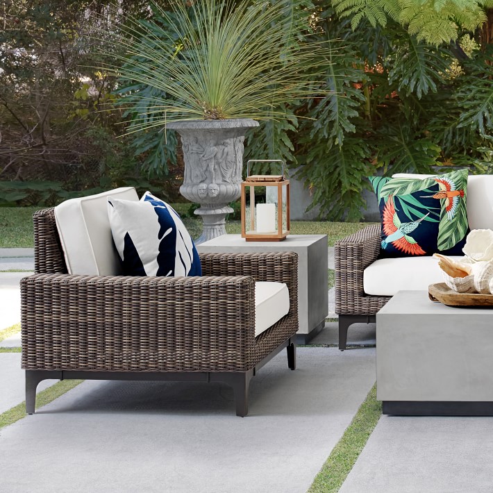 Lucca Outdoor Club Chair | Williams Sonoma