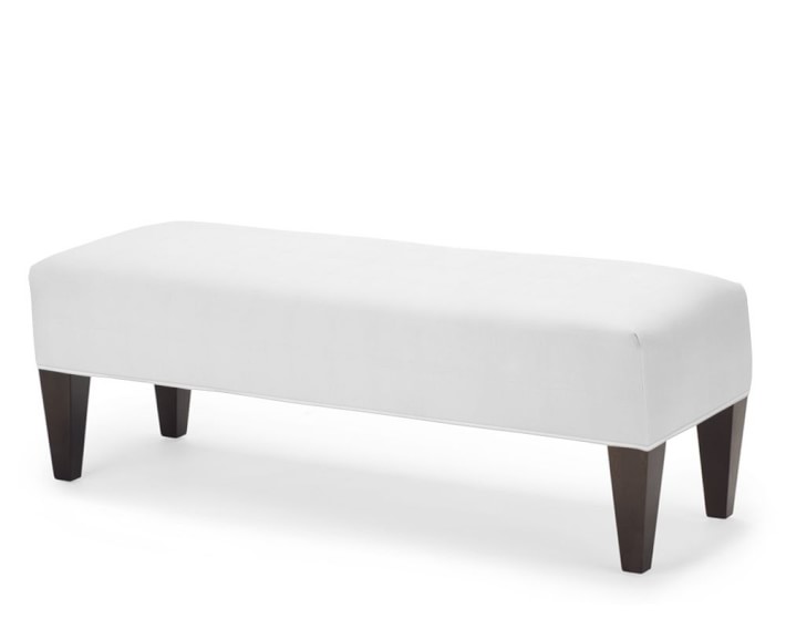 Fairfax Bench Ottoman Tapered Leg with Smooth Top Williams Sonoma