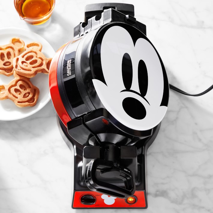 Mickey Mouse™ Double Flip Waffle Maker, Red & Black Williams Sonoma
