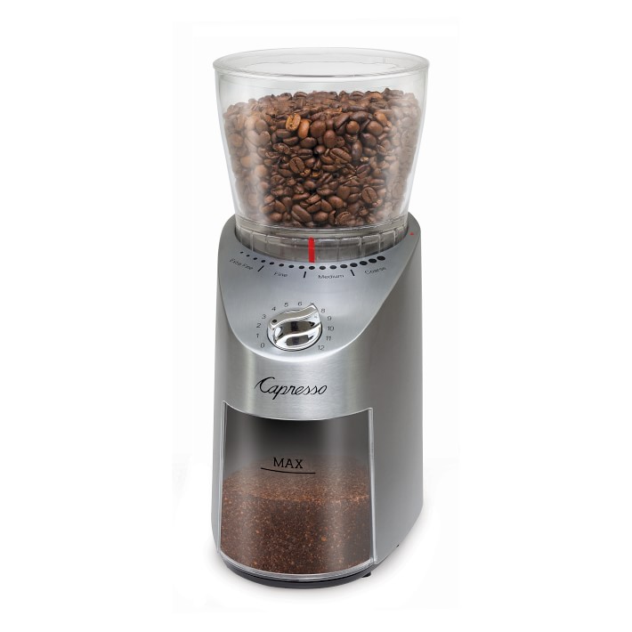 Capresso Infinity Plus Conical Burr Grinder Williams Sonoma