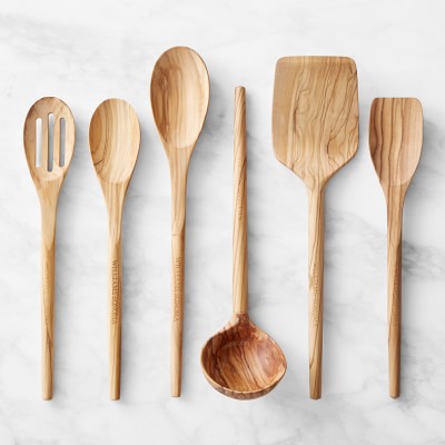 Olivewood Kitchen Utensils - Set of 6 | Williams Sonoma