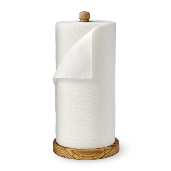Olivewood Paper Towel Holder Williams Sonoma