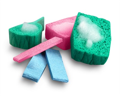 Pop Up Sponges, Set of 6, Multi-Coloured