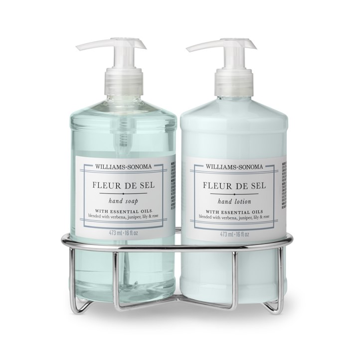Williams Sonoma Fleur De Sel Hand Soap & Lotion 3Piece Set Williams