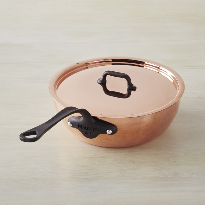 Mauviel M150C Copper Curved Splayed Sauté Pan Williams Sonoma