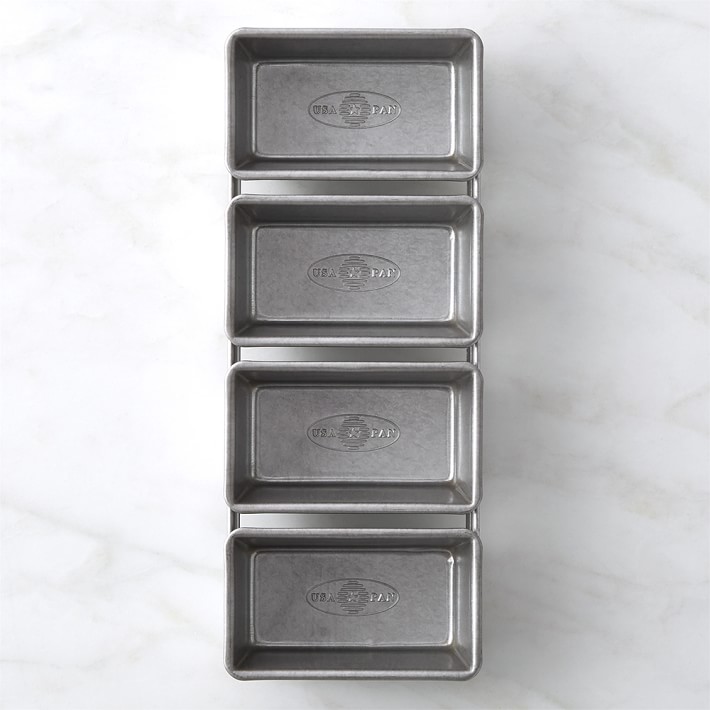 Usa Pan Nonstick Strapped Mini Loaf Pans Williams Sonoma Ca Williams Sonoma