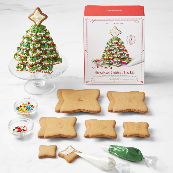 Williams Sonoma Gingerbread Stacking Tree Kit