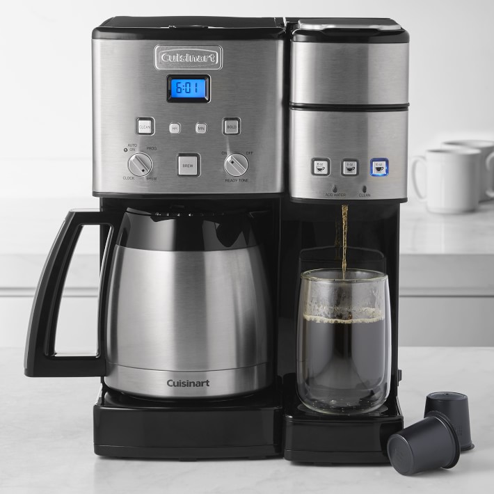 Cuisinart Coffee 10Cup Center and SingleServe Brewer with Thermal