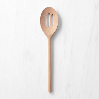 Williams Sonoma Open Kitchen Wood Slotted Spoon