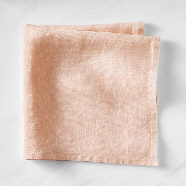 Italian Washed Linen Napkins, Set of 4 Williams Sonoma