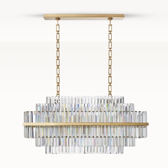 Vienna Linear Crystal Chandelier | Williams Sonoma