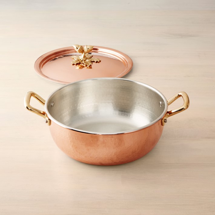 Ruffoni Historia Copper Chef Braiser with Acorn Knob 3 1/2Qt