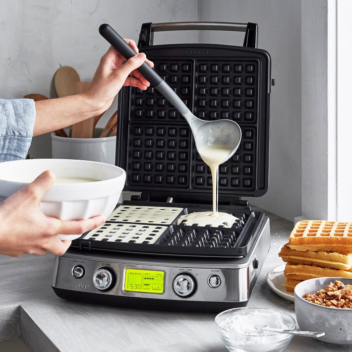 GreenPan Premiere Square Waffle Maker, 4Square & 2 Square Williams