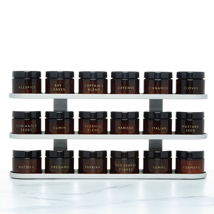 Evermill Complete Countertop Spice Rack with Spices Williams Sonoma