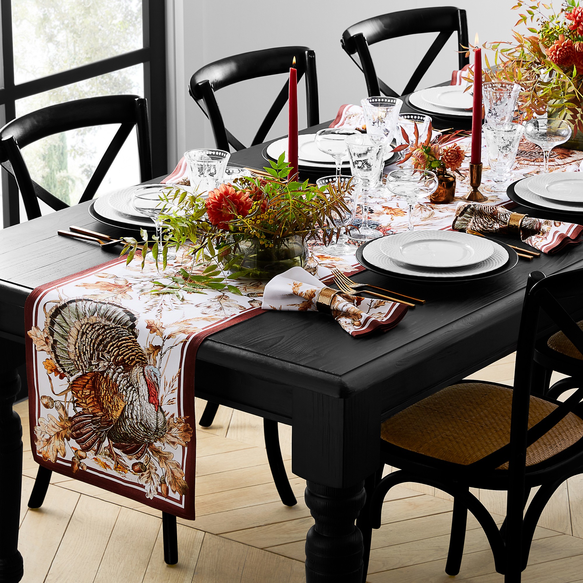 Alt image 2 for Autumn Plymouth Turkey Table Runner
