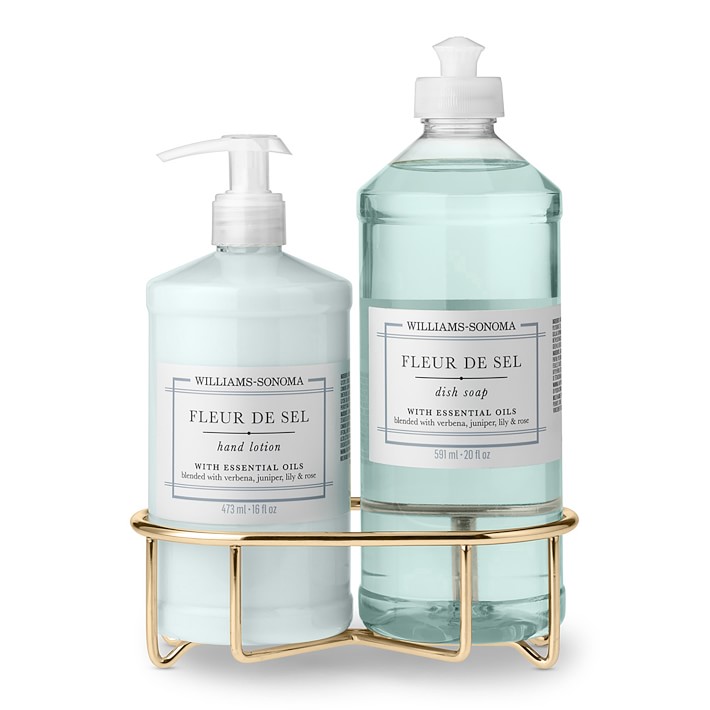 Williams Sonoma Fleur de Sel Hand Lotion & Dish Soap 3Piece Kitchen