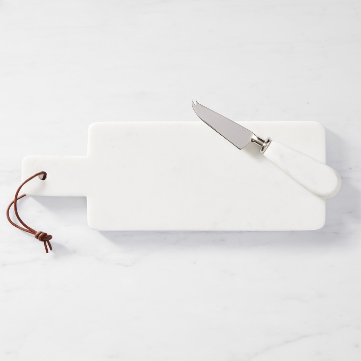 Williams Sonoma X Mark & Graham Marble Rectangular Cheese Board With ...