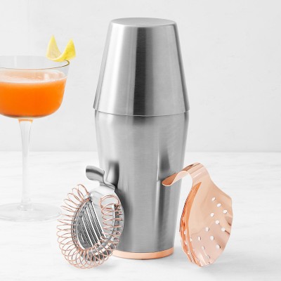 Williams Sonoma x Billy Reid Shaker & Julep Strainer, 4-Piece Set ...