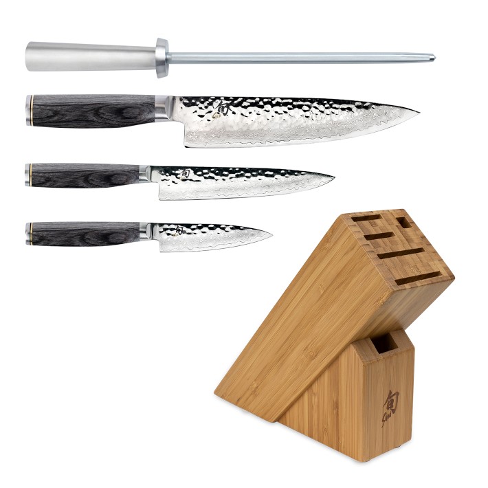 Shun Premier Grey Knife Block, Set of 5 Williams Sonoma