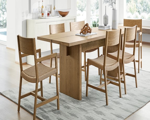 finnigan solid wood dining table