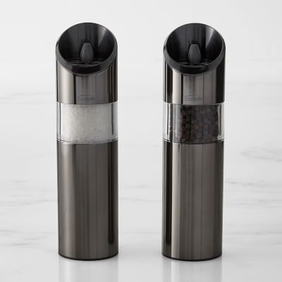 Trudeau Battery Salt and Pepper Mill Stainless Steel - Yahoo Shopping