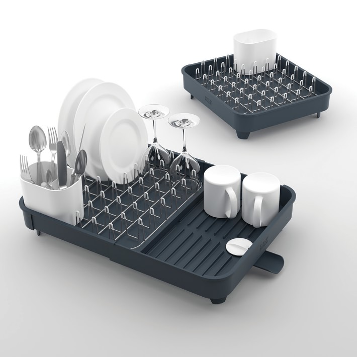 Joseph Joseph Extend Expandable Grey Dish Rack Williams Sonoma