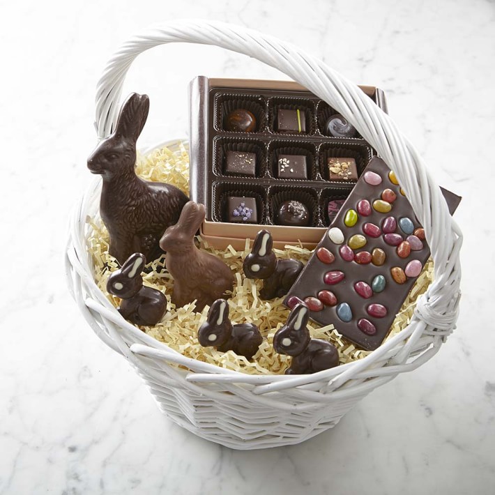 Zoe's Chocolates Easter Chocolate Gift Basket Gourmet Chocolate