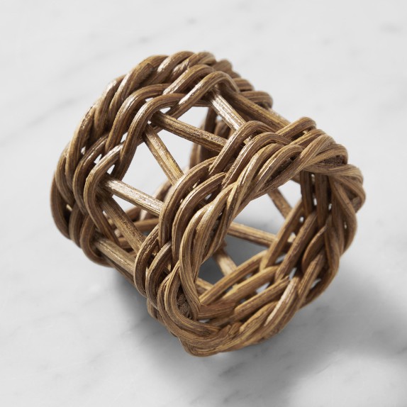 Chunky Woven Napkin Rings, Set of 4 Williams Sonoma